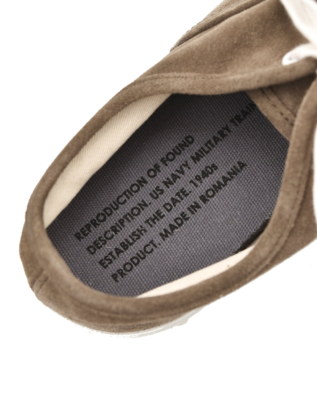 Reproduction of Found U.S. Navy Training Sneaker in Olive Suede (Men's)