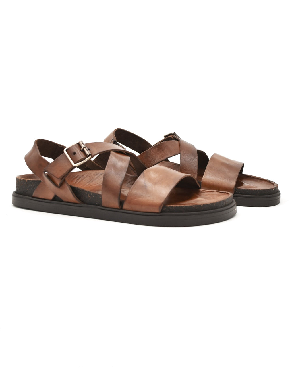 Brador Kim Sandal in Washed Brown (Men's)